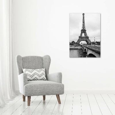 Quadro in vetro acrilico verticale Torre Eiffel Parigi