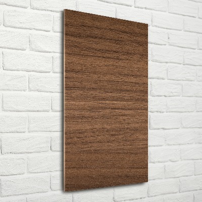 Quadro acrilico verticale Sfondo in legno