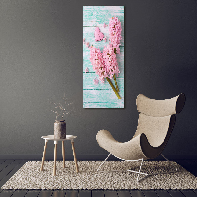 Quadro stampa su vetro acrilico verticale Fiori di lillà