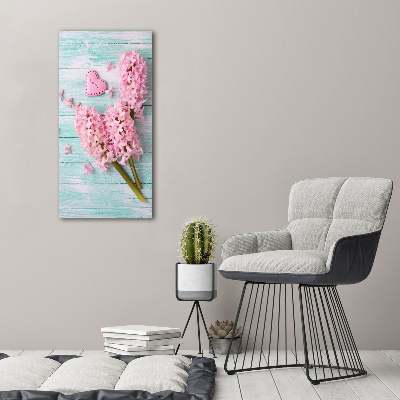 Quadro stampa su vetro acrilico verticale Fiori di lillà