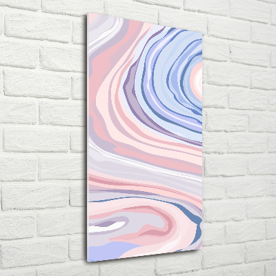 Quadro vetro acrilico verticale Onde astratte