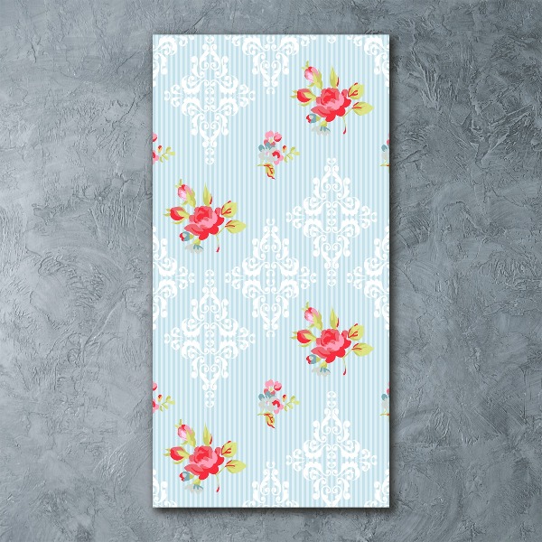 Quadro stampa su vetro acrilico verticale Rose