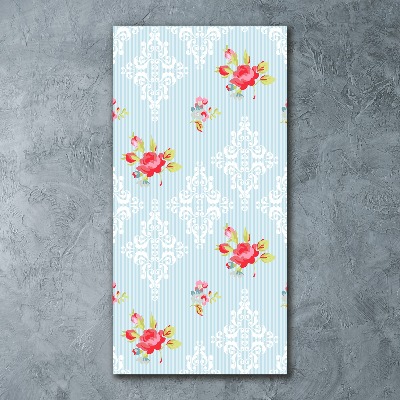 Quadro stampa su vetro acrilico verticale Rose