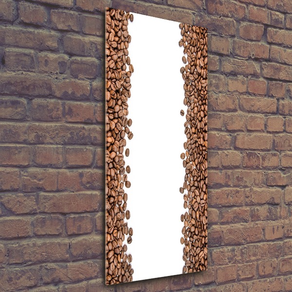 Quadro acrilico verticale Chicchi di caffè