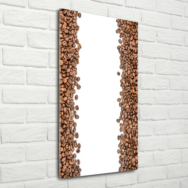 Quadro acrilico verticale Chicchi di caffè