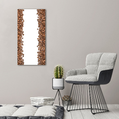 Quadro acrilico verticale Chicchi di caffè