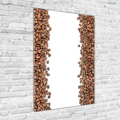 Quadro acrilico verticale Chicchi di caffè