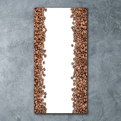 Quadro acrilico verticale Chicchi di caffè