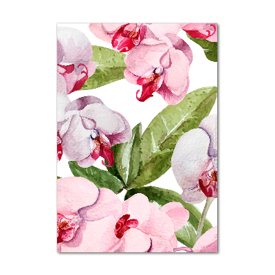 Quadro vetro acrilico verticale Orchidea