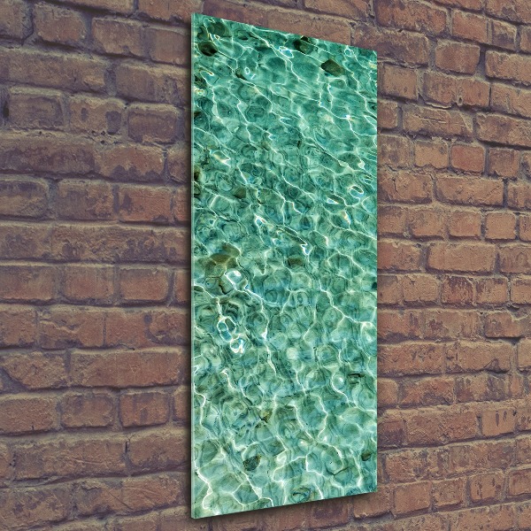 Quadro in vetro acrilico verticale Acqua limpida