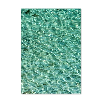 Quadro in vetro acrilico verticale Acqua limpida