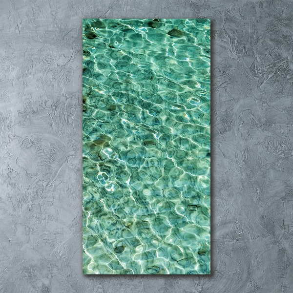 Quadro in vetro acrilico verticale Acqua limpida
