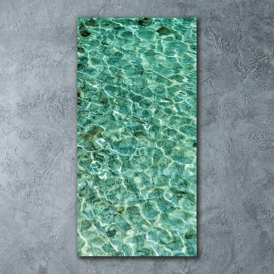 Quadro in vetro acrilico verticale Acqua limpida