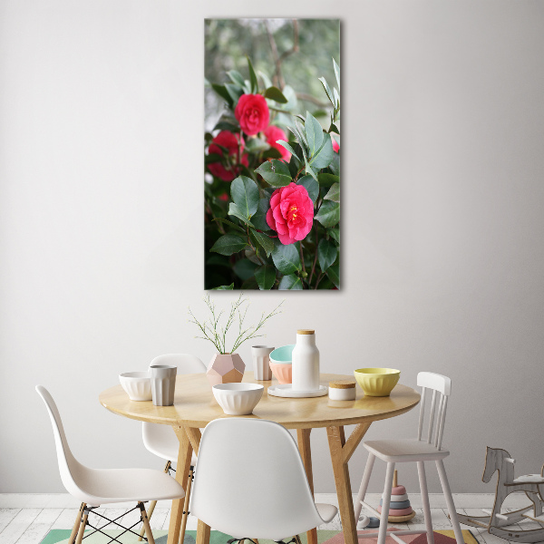 Quadro acrilico verticale Camelia