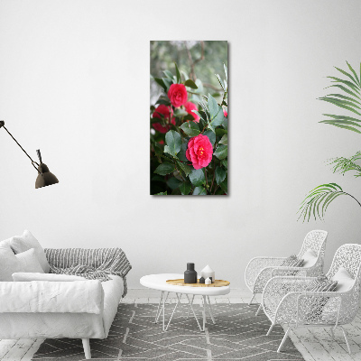 Quadro acrilico verticale Camelia