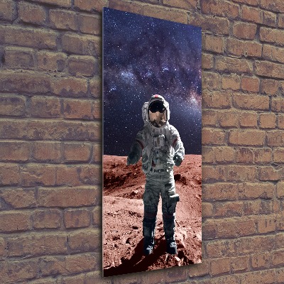 Quadro in vetro acrilico verticale Astronauta