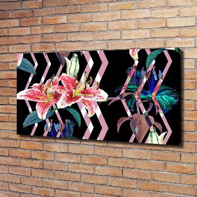 Quadro stampa su tela Giglio tropicale