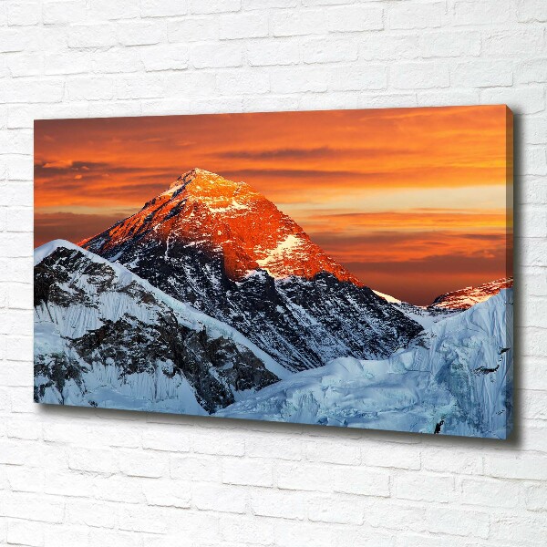 Quadro stampa su tela Vetta dell'Everest