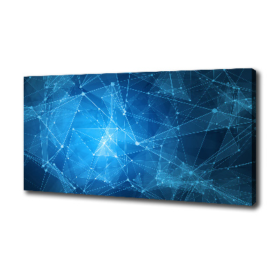 Quadro su tela Linee blu