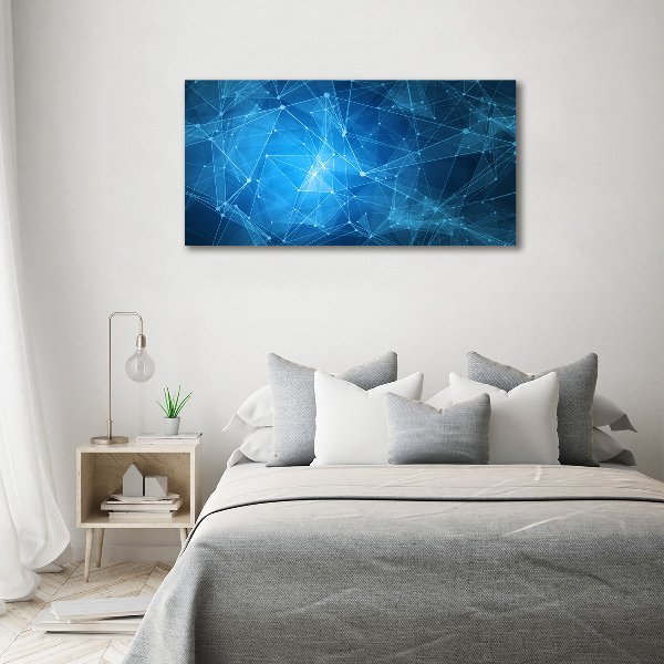 Quadro su tela Linee blu