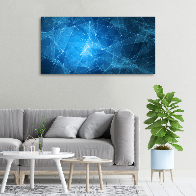 Quadro su tela Linee blu