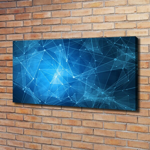 Quadro su tela Linee blu