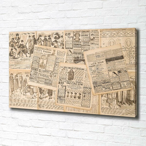 Quadro stampa su tela Un vecchio giornale