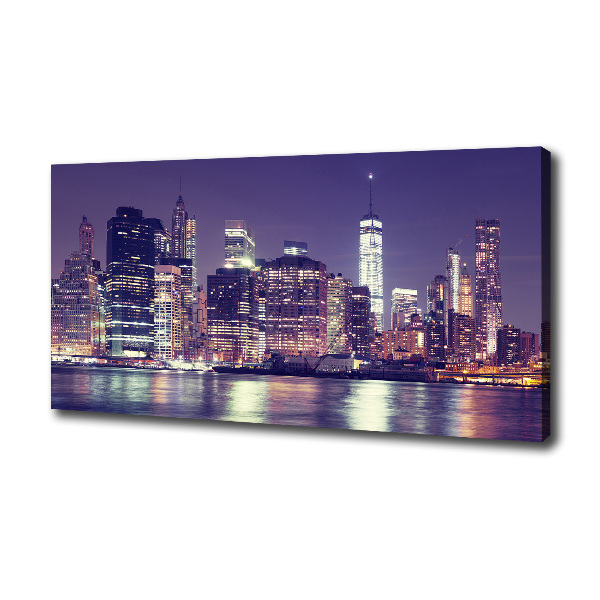 Quadro su tela New York di notte