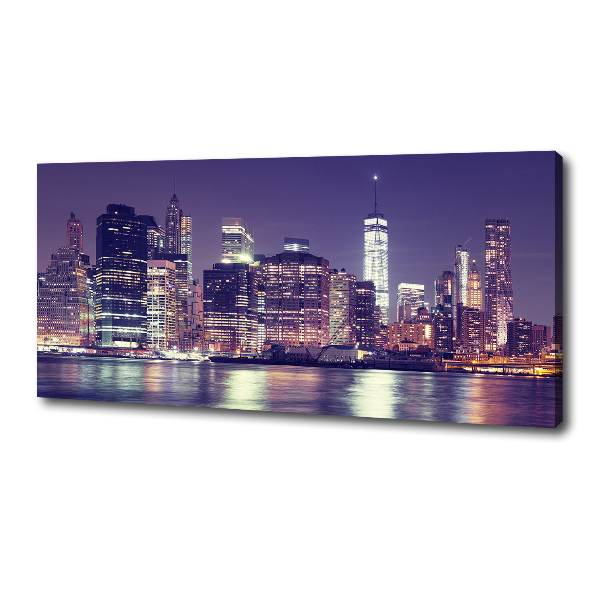 Quadro su tela New York di notte