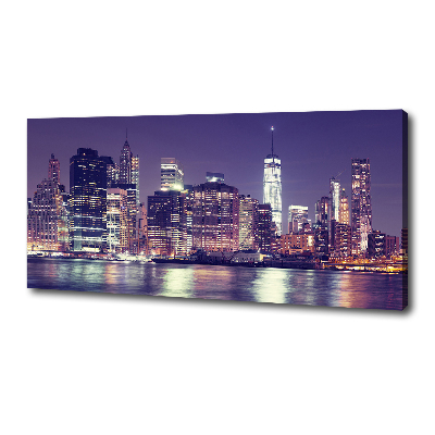 Quadro su tela New York di notte