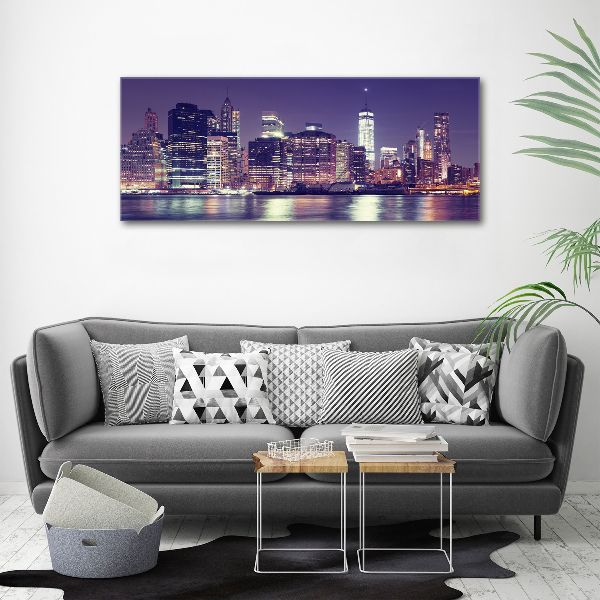 Quadro su tela New York di notte