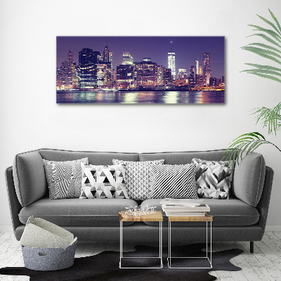 Quadro su tela New York di notte