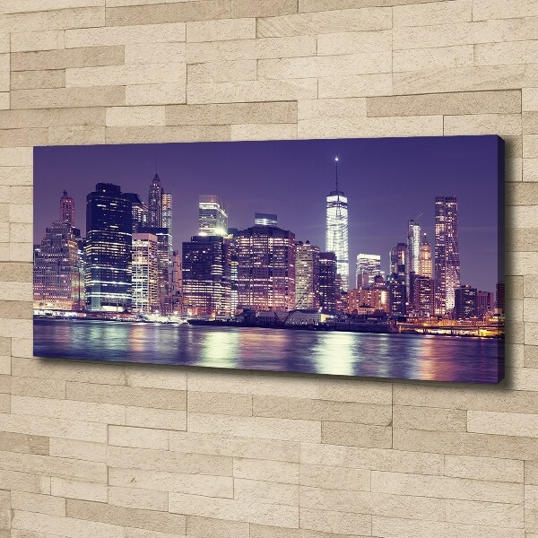 Quadro su tela New York di notte
