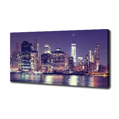 Quadro su tela New York di notte