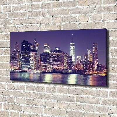 Quadro su tela New York di notte