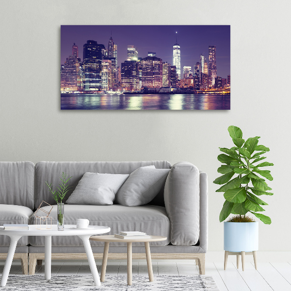 Quadro su tela New York di notte
