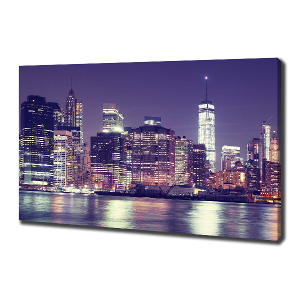 Quadro su tela New York di notte