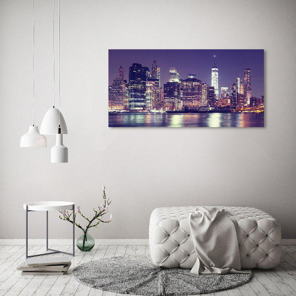 Quadro su tela New York di notte