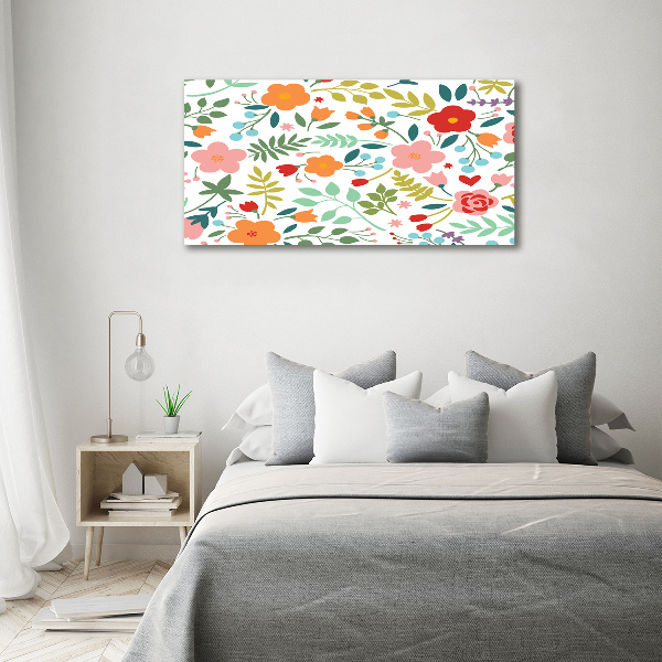 Foto quadro su tela Illustrazione di fiori