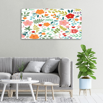 Foto quadro su tela Illustrazione di fiori