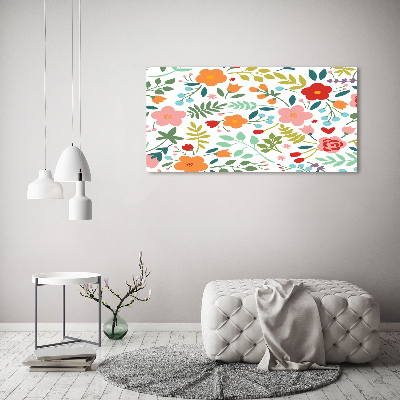 Foto quadro su tela Illustrazione di fiori