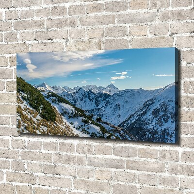 Quadro stampa su tela La corona dei monti Tatra