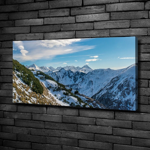 Quadro stampa su tela La corona dei monti Tatra