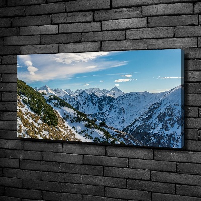 Quadro stampa su tela La corona dei monti Tatra