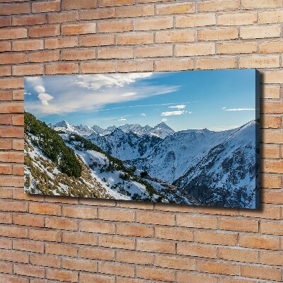 Quadro stampa su tela La corona dei monti Tatra