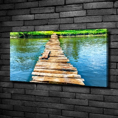 Quadro su tela Ponte di legno