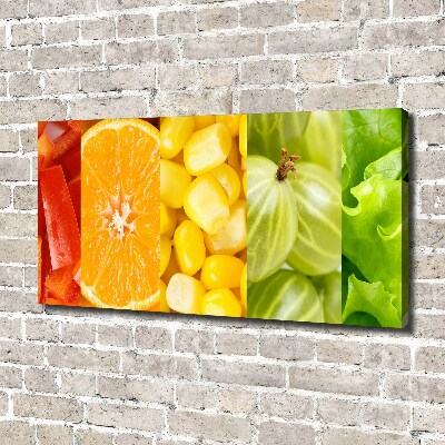 Quadro su tela Frutta e verdura