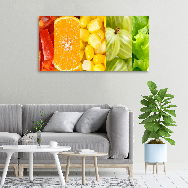Quadro su tela Frutta e verdura