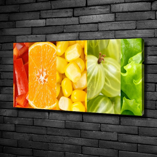 Quadro su tela Frutta e verdura