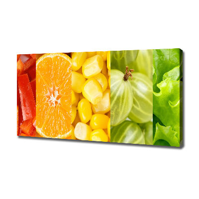 Quadro su tela Frutta e verdura